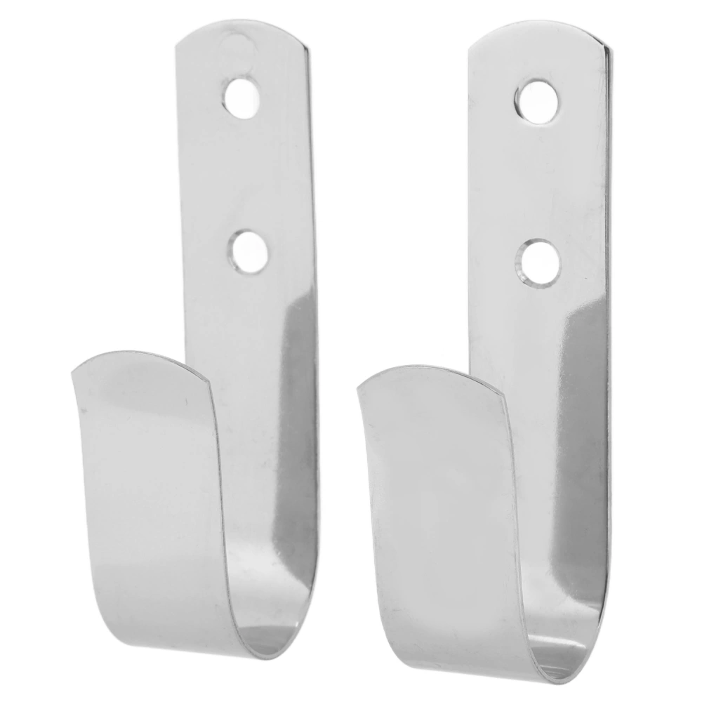 J Hook Bracket Rustproof Rugged Stainless Steel Smooth Versatile J Hook Hangers for Boats Yachts RVs