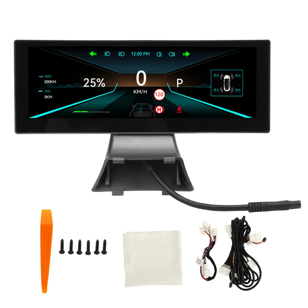 8in Full LCD Screen Power Speed Display Tire Pressure Mileage Range Replacement for Tesla Model 3 Y