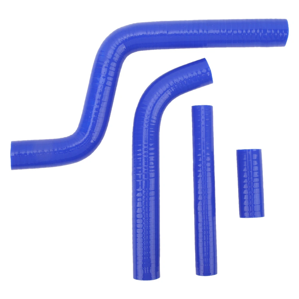 4Pcs Motorcycle Radiator Hose Thickened High Temperature Resistant Silicone Radiator Coolant Hose For YZ125 1996 to 2001 Blue