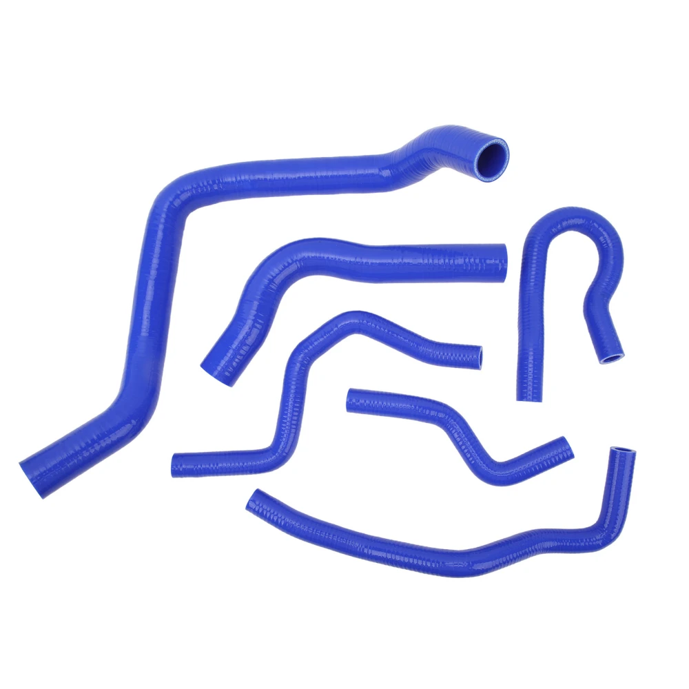 6 Pcs Radiator Coolant Hose Silicone Coolant Transfer Tube Kit for Civic Type R EK EG B16A B18C B20B 1992 to 2000 Blue