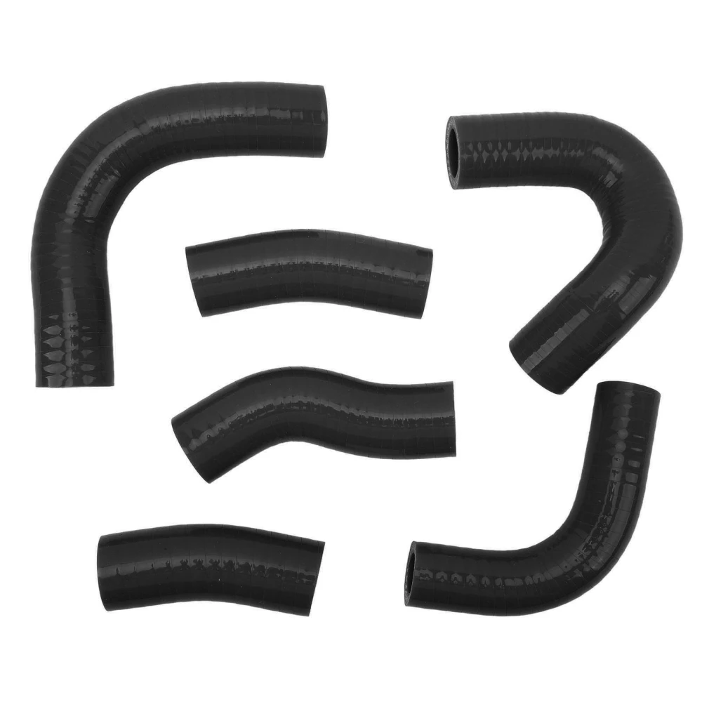 Radiator Coolant Hose Silicone Heat Resistant Leakage Proof Radiator Coolant Hose Kit for Magna VF1100C VF1000C V65 Black