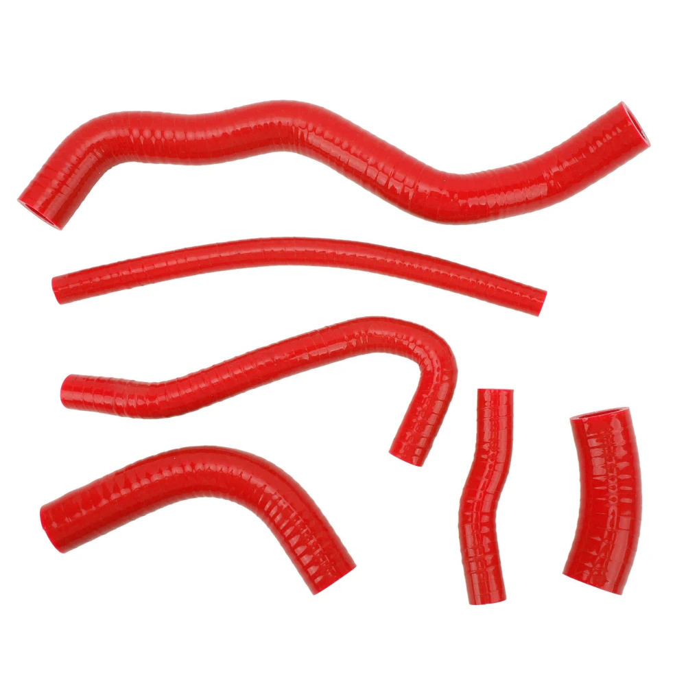 Radiator Coolant Hose Silicone Radiator Cooling Tube Kit Replacement for Suzuki DRZ400S DRZ400SM Red