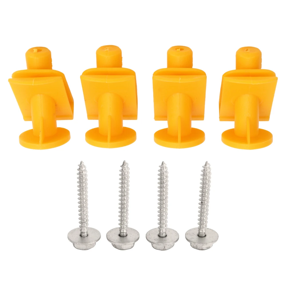 8PCS Engine Base Screw Clip A0019913970 Yellow Undertray Mounting Clips Replacement For Smart Fortwo W450 W451 Models