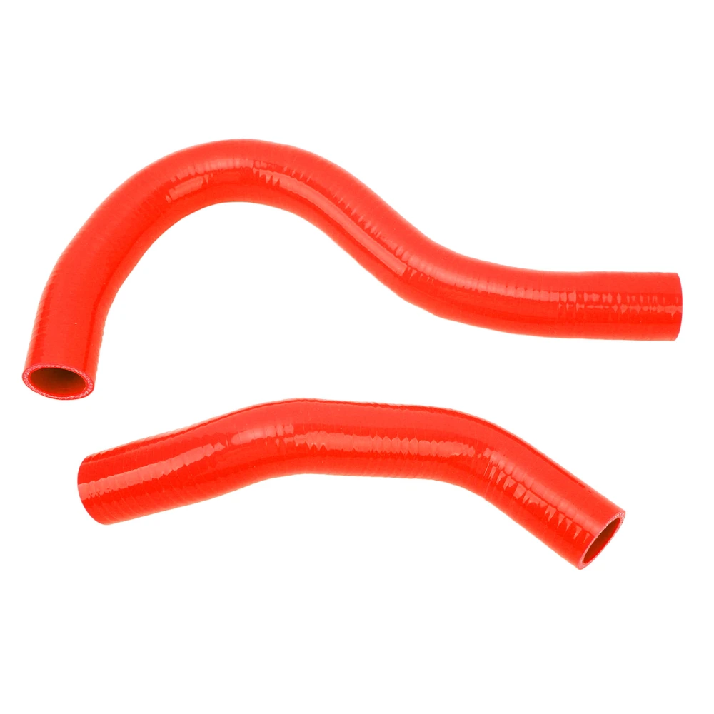 2 Pcs Radiator Coolant Hose Silicone Good Sealing Heat Resistant Coolant Hose Kit for Civic EP3 Si SiR Type R K20A3 2002 to 2005 Red