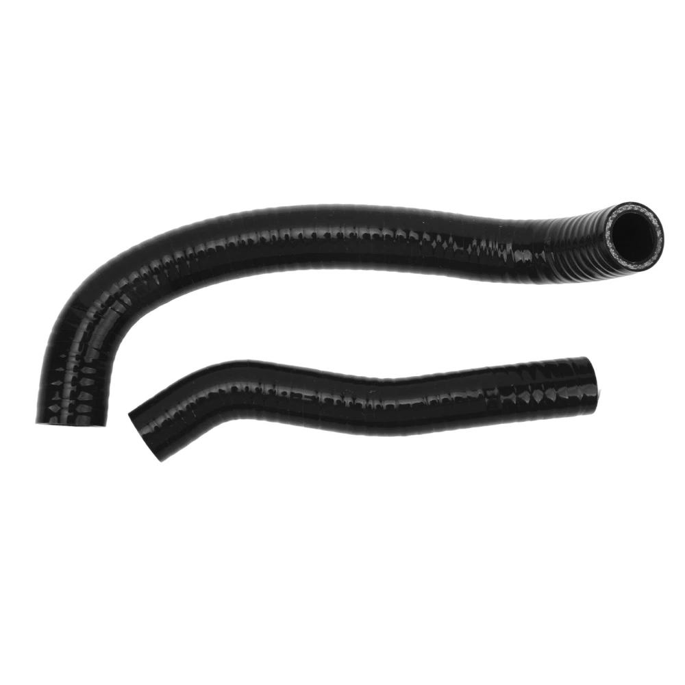 2PCS Silicone Radiator Coolant Hose Kit Sealed Leak Proof Replacement For Arctic Cat DVX‑400 2007 to 2008 Black