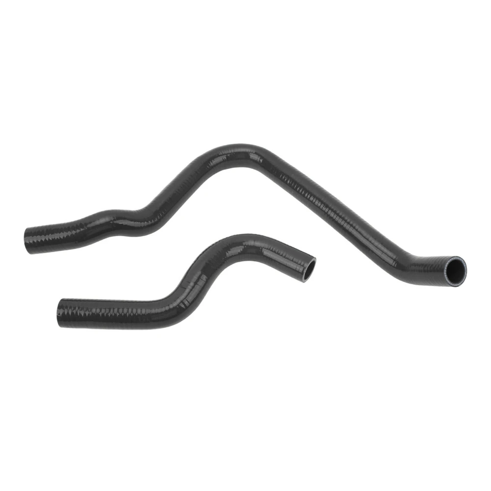 2PCS Silicone Radiator Coolant Hose Tube Kit Replacement For Accord CB7 F22A 2.2L F20A 2.0 L 1990 to 1993 Black