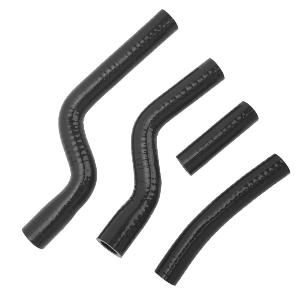 Radiator Silicone Hose Silicone High Temp Resistance Good Sealing Wearproof for YZF250 2007 to 2009 Black