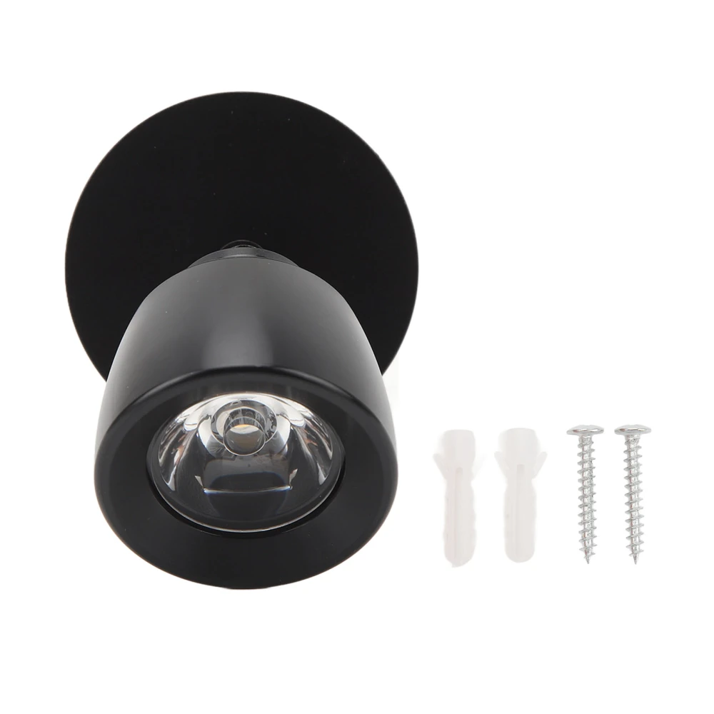 Reading Light DC12V to 24V High Brightness Warm White Light LED RV Bedside Lamp for Trucks Campers Trailers Ships Yachts Black