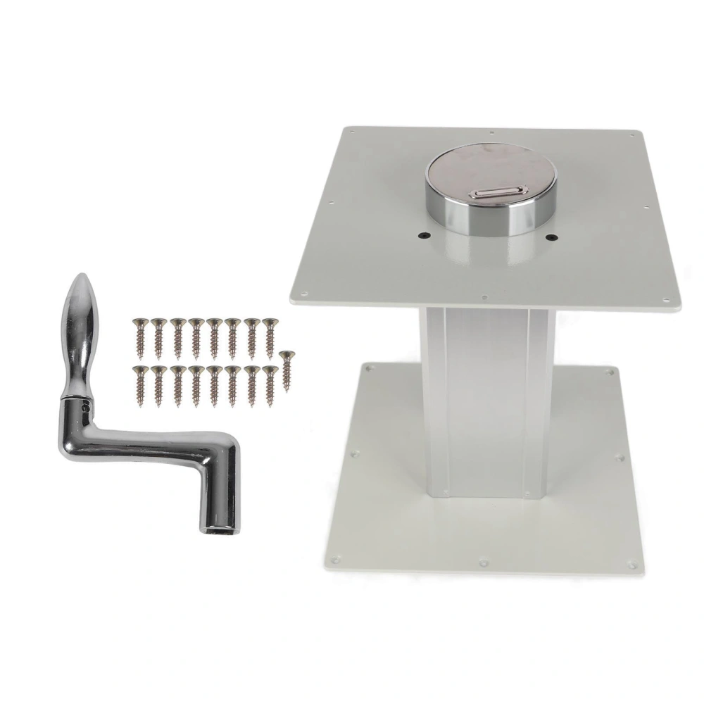 Heavy Duty Table Pedestal Telescopic Aluminum Alloy 310 To 720mm Adjustable Table Pedestal for RV Yacht