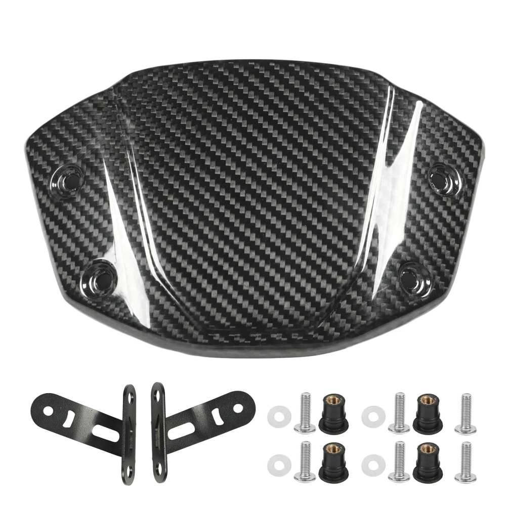 Motorcycle Front Screen Windshield Glossy Carbon Fiber Wind Deflector Fit For CB300R CB250R CB150R CB125R