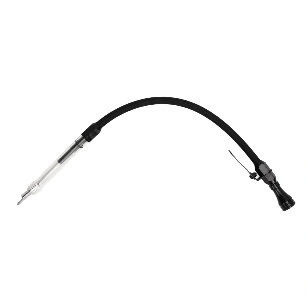 Engine Flexible Oil Dipstick Stainless Steel Fluid Oil Level Dipstick Tool for LSX LS1 LS2 LS2 LS6 4.8L 5.7L 6.0L 6.2L Black