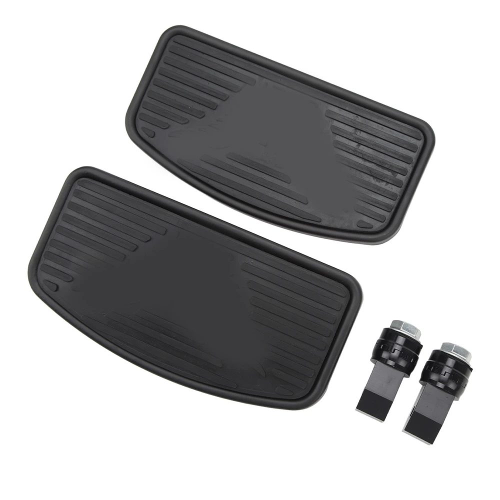 1pair Motorcycle Rear Floorboard Adjustable Passenger Foot Pegs For VTX1300 VTX1800 Black