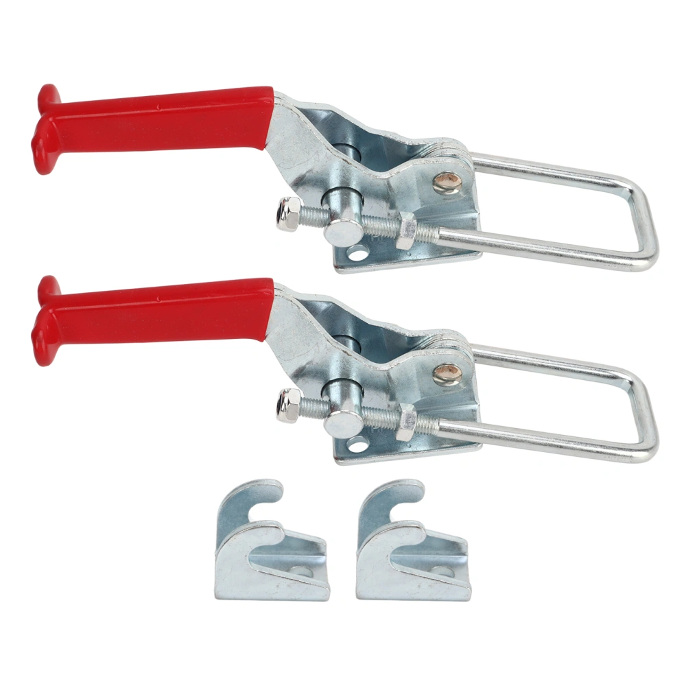 2PCS U Bolt Toggle Clamps 2000lbs Capacity Heavy Duty Adjustable Self Lock Toggle Latch Clamp For Trailer RV