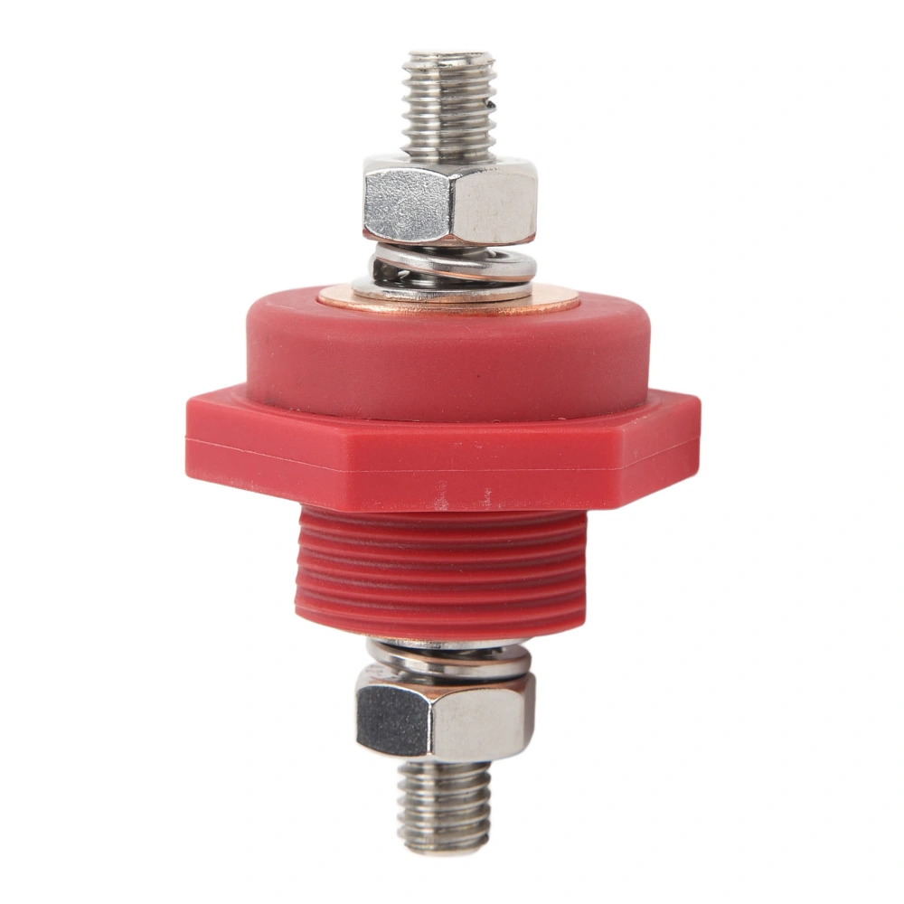 3/8inch Panel Battery Terminal Connectors DC12V Reliable Efficient for Power Supply Systems of Cars Boats Yachts Red