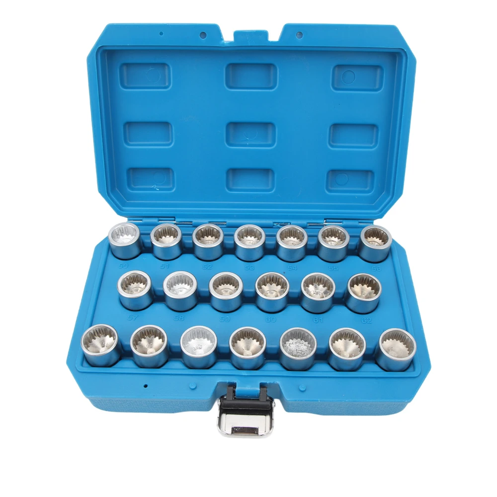 20PCS Bolt Extractor Tool Set Chrome Vanadium Steel Wheel Nut Lug Removal Extractor Socket Tool for Installing