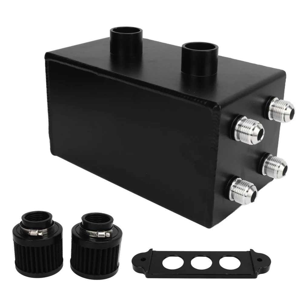 Oil Catch Can with Filter 2L Capacity AN10 Aluminum Alloy Oil Catch Reservoir for Civic 1992 to 2000