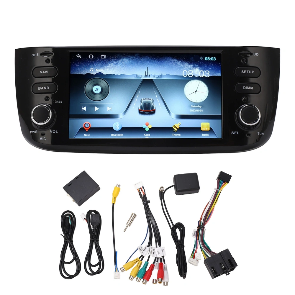 6.2in Car Stereo HD Touch Screen Wireless Carplay 2+32G GPS Navigation Player Replacement For Fiat Linea Punto EVO