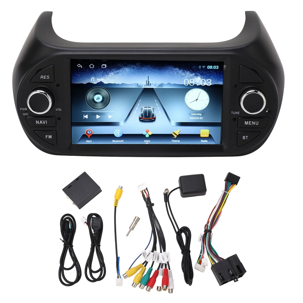 7in Car Multimedia Player 2G RAM 32G ROM Radio Stereo GPS Navigation Player HD Touch Screen Replacement for Fiat Fiorino