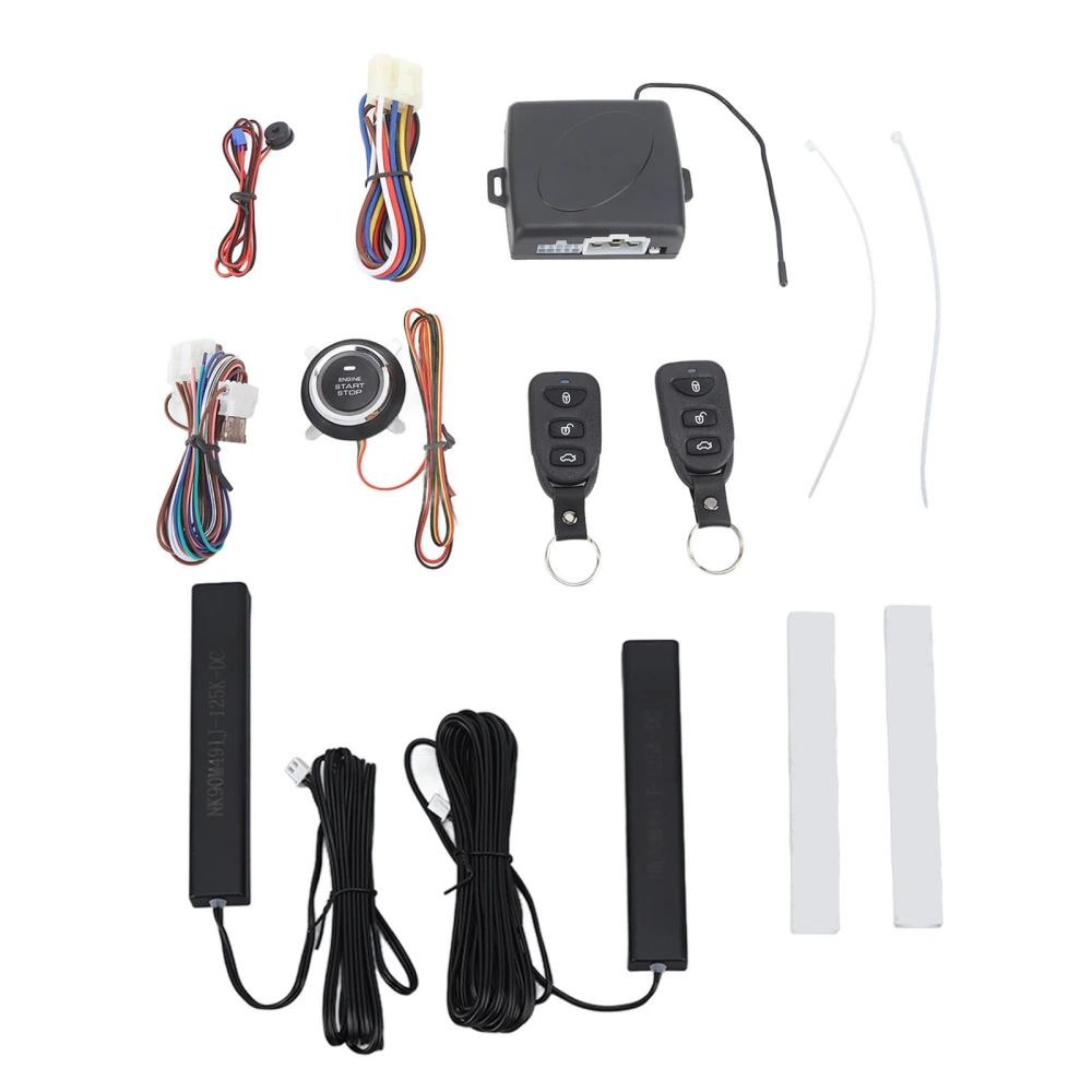 DC 12V Car Keyless Entry Engine Start Stop Alarm System Remote Control Vehicle Finding Anti Theft Car Security System With Bluetooth