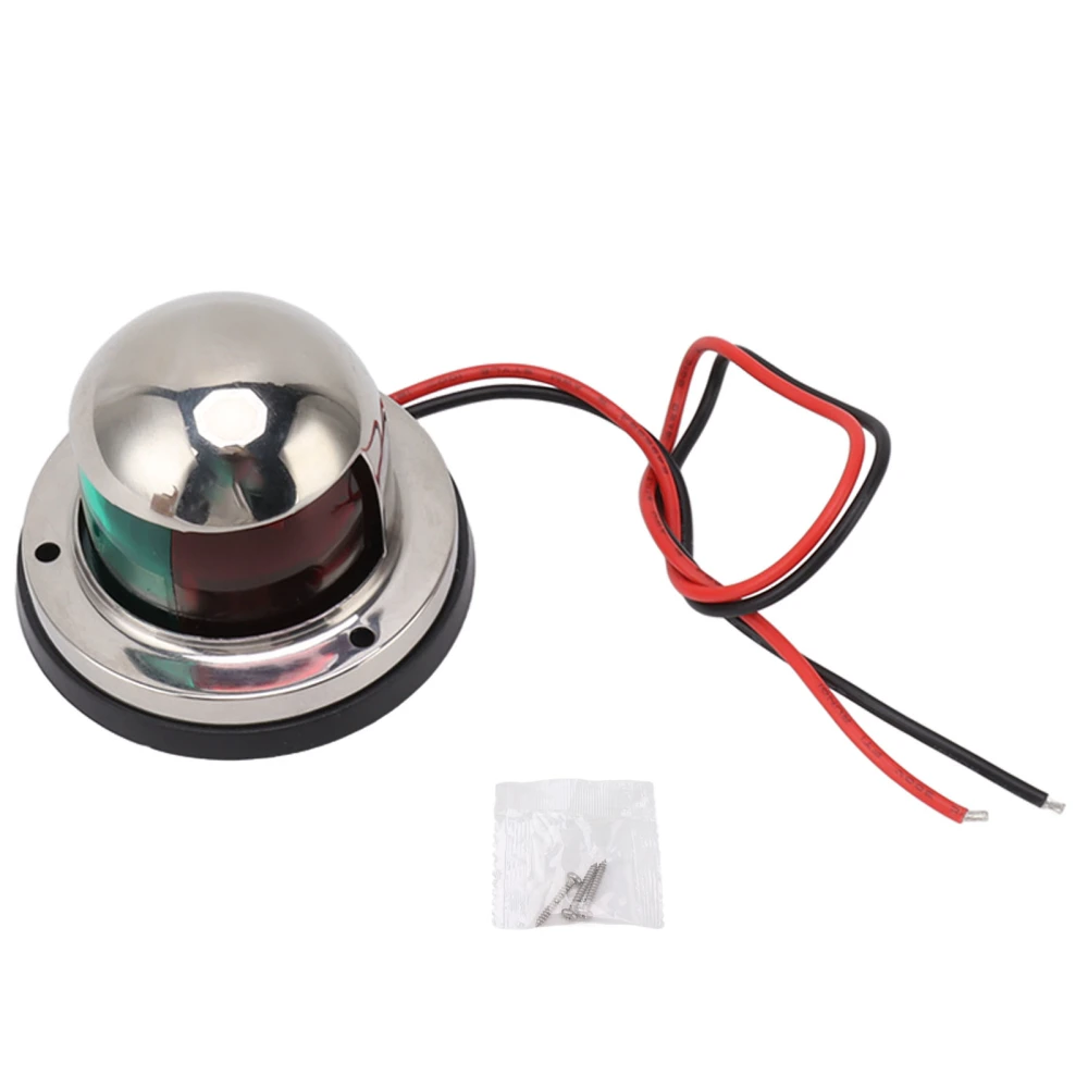 Boat Navigation Lights Marine Grade Stainless Steel 316 IP68 Waterproof 2 Color LED Bow Light DC12V for Yachts Ships