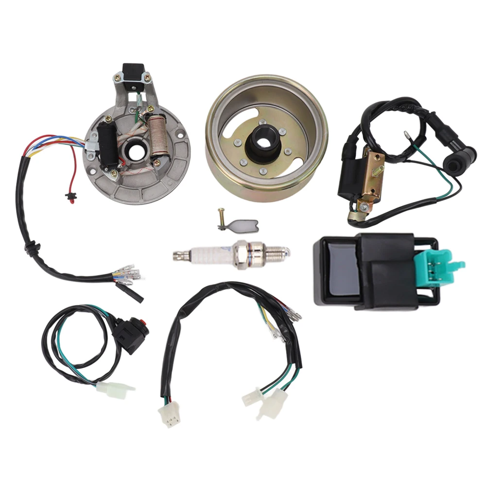 Ignition Coil Harness Kit High Efficiency Wire Harness CDI Ignition Coil Replacement for Lifan 110cc 125cc Pit Bike SSR Coolster