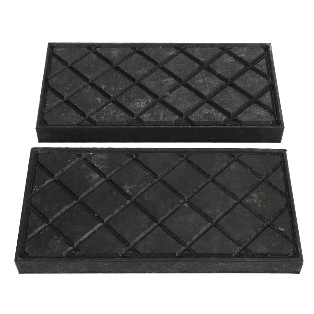 2 Pcs RV Jack Pads Thick Universal Fit Flexible Mat Wear Resistant Leveling Pads for RV Trailer Boats