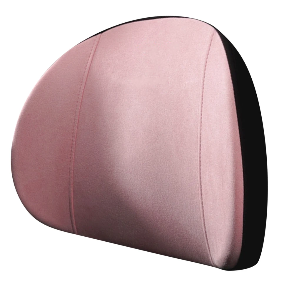 Car Lumbar Pillow Seat Memory Foam Lumbar Support Pillow Back Pain Relief Breathable Lower Back Pillow Pink Lumbar Support