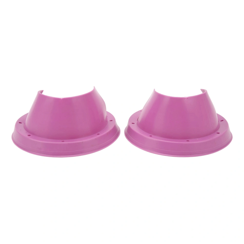 6.5in 2 Pcs Purple Car Speaker Baffle Kits Silicone Horn Speaker Shock Absorption Spacer for Car RV