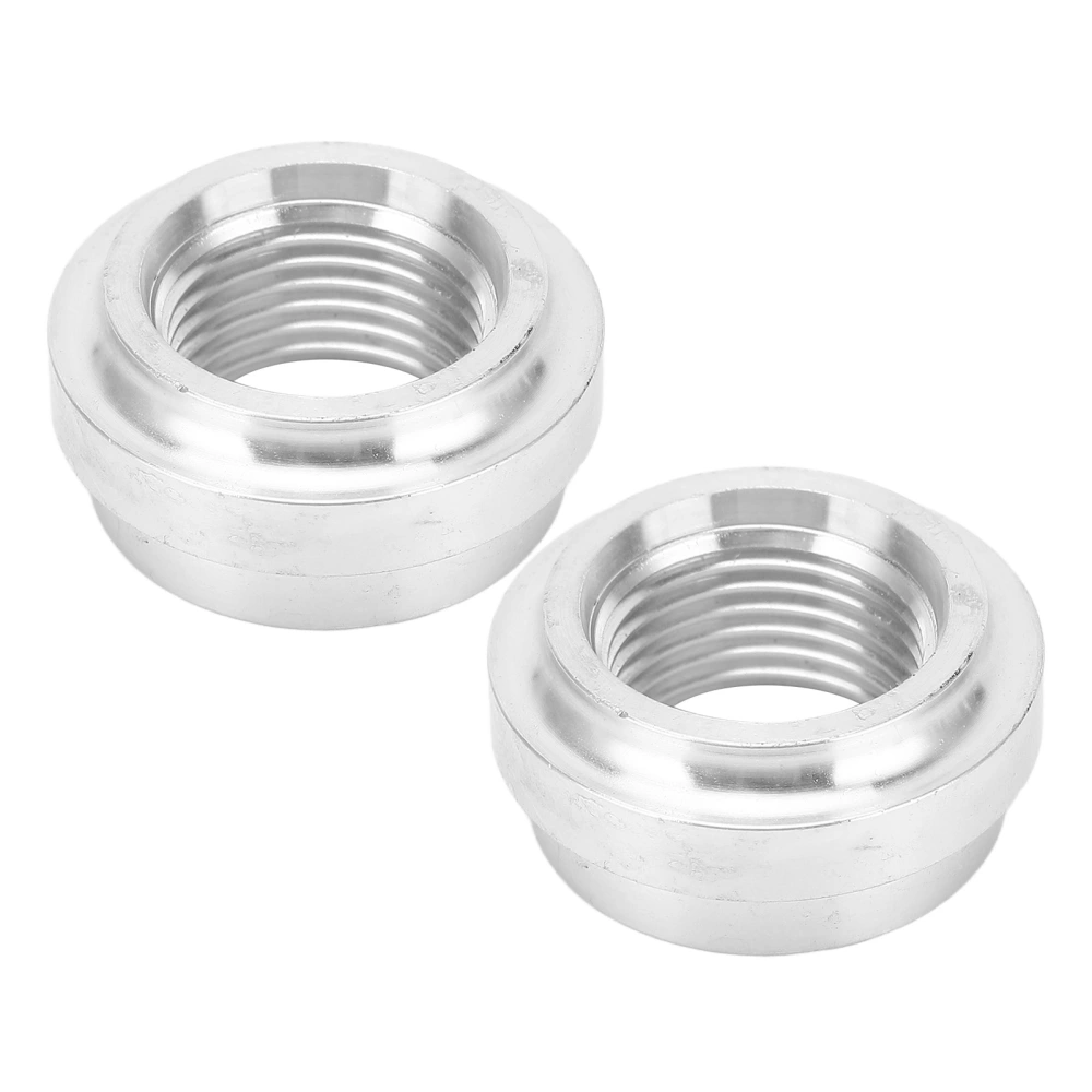 2Pcs FemaleThreaded Joint 8AN Car Liquid Flange Welding Aluminum Threaded Connection Joint