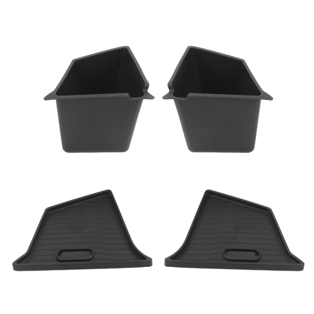 1pair Trunk Storage Bins Side Organizer Boxes Replacement for Tesla Model Y 2020 to 2023 with Lid