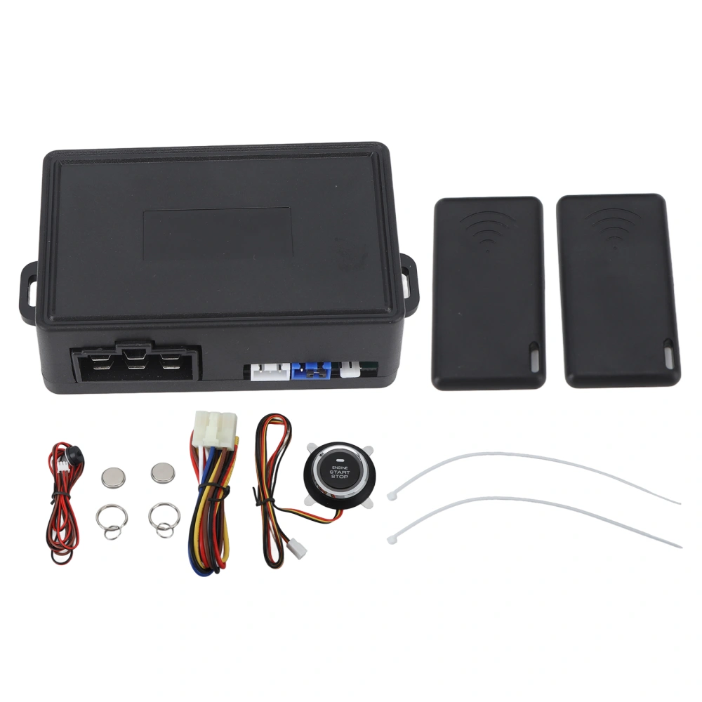 DC 12V 2.4G Automatic Start Stop Keyless Entry System Engine Remote Control Security System Anti Theft Low Voltage Alarm