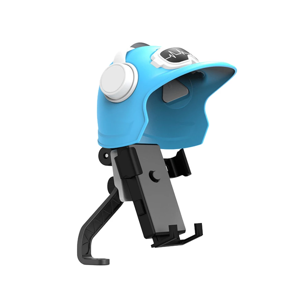 Helmet Cell Phone Holder Waterproof Sun Resistant Phone Navigation Mount for Motorcycle Electric Vehicles Bicycle Mirror Holder Models Blue
