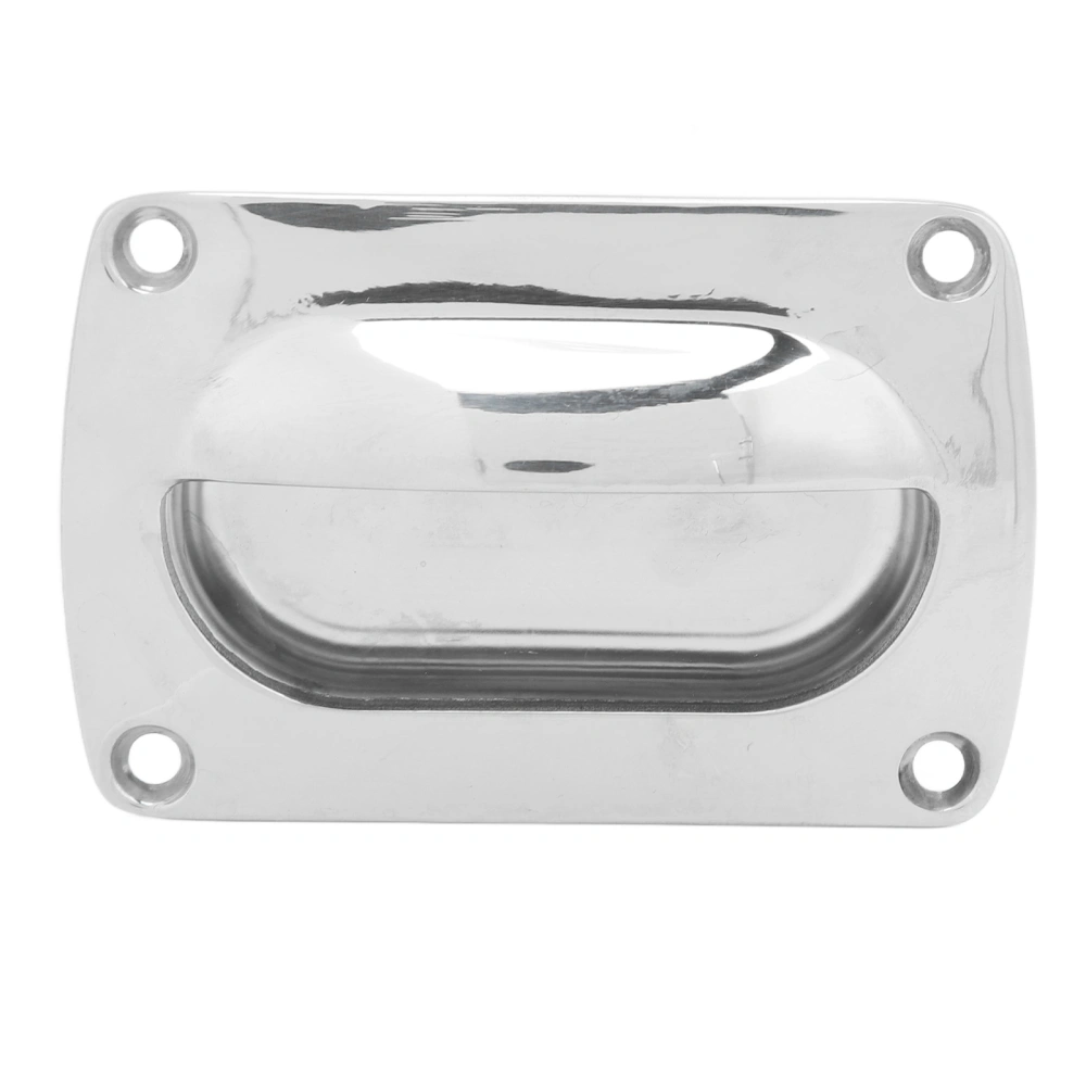 Flush Pull Handle Marine Grade Stainless Steel Mirror Polishing Recessed Hatch Handle for Boat Ship Yacht