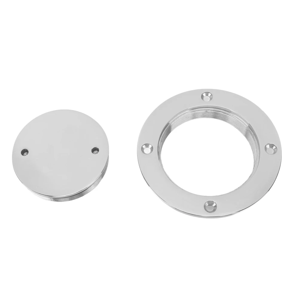 Deck Hatch Cover Marine Grade Stainless Steel 316 Round Deck Hatch Cover Lid Yacht Boat Hatch Plate 3in (1351SA)