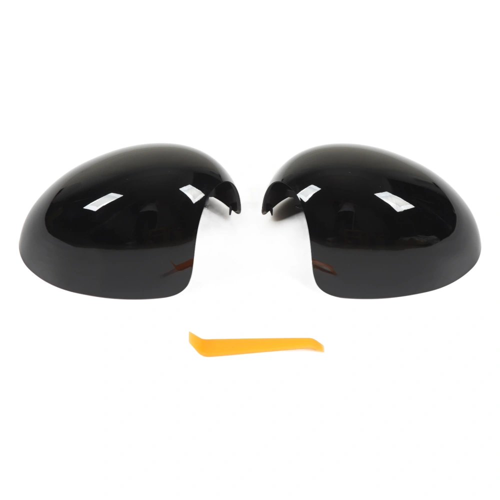 1pair Car Door Side Wing Mirror Cover 51162754913 Left Right Mirror Cover Replacement for Mini R55 R56