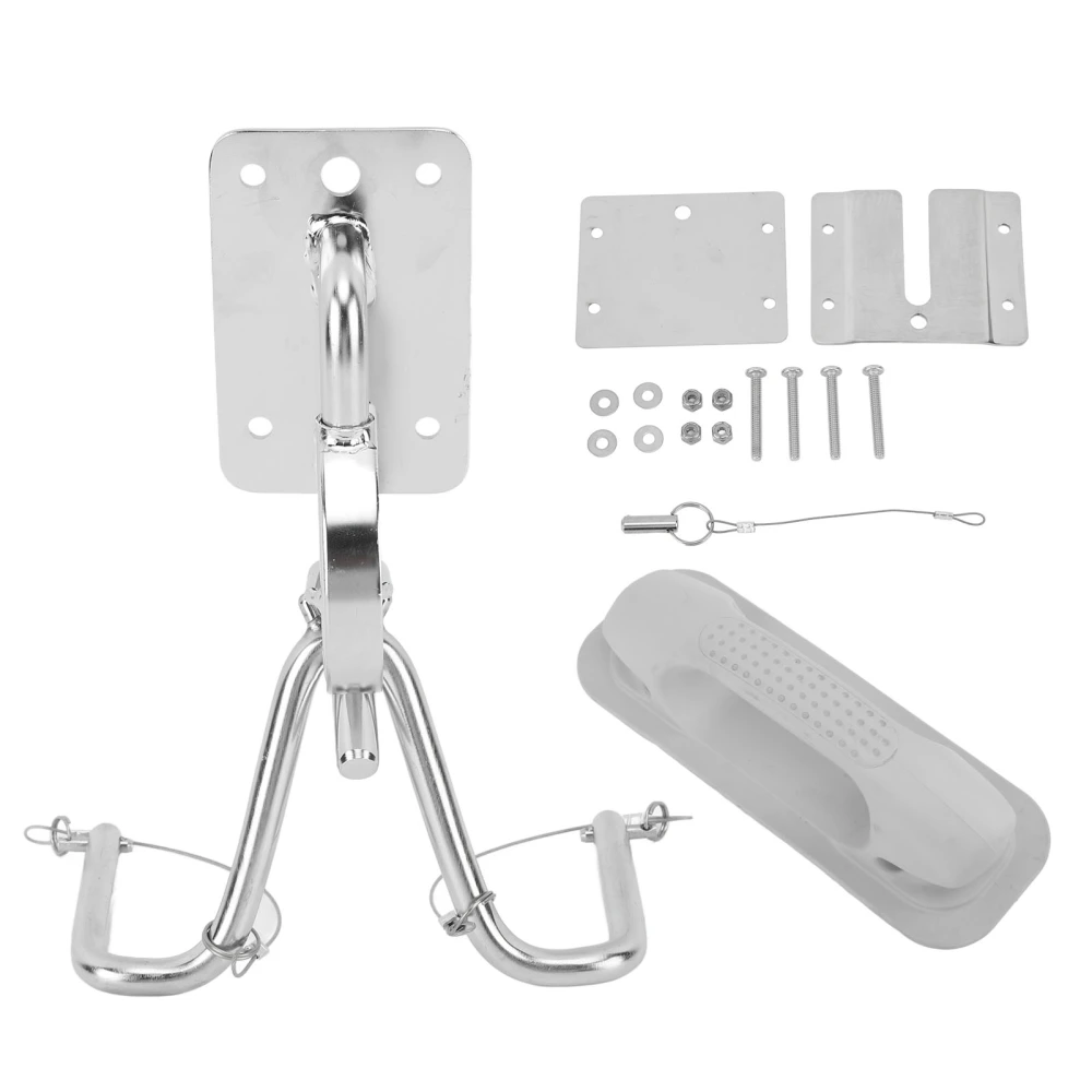 Quick Release Snap Davits Set 304 Stainless Steel Instant Lock Davits System Marine Hardware for Yachts Boats With White Armrests