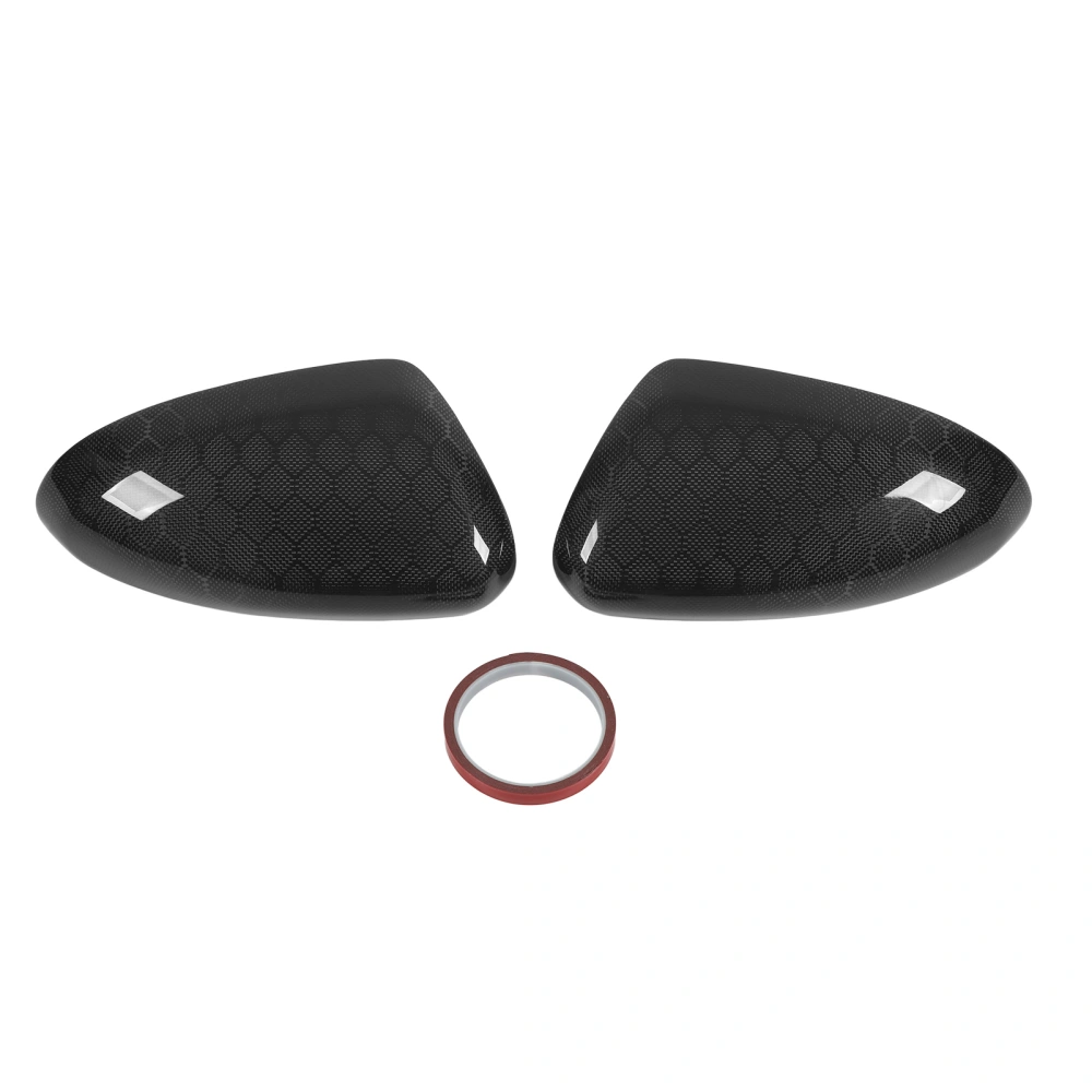 2PCS Side Rearview Mirror Cover Left Right Dry Carbon Fiber Stylish Door Mirror Cap for GR86 2022 Onwards Diamond Design