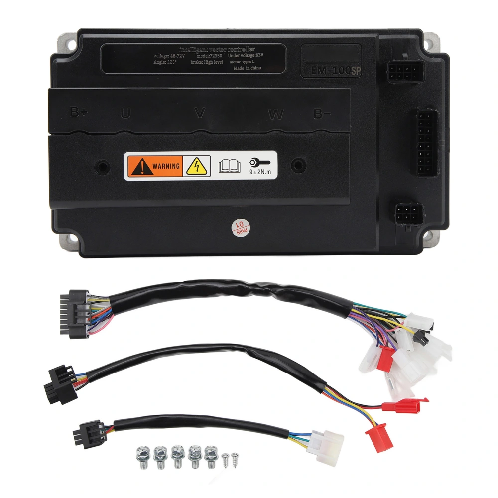 EM100SP Brushless DC Controller ECU Programmable 48V to 72V 200A IP67 Waterproof for Electric Scooter Bicycle
