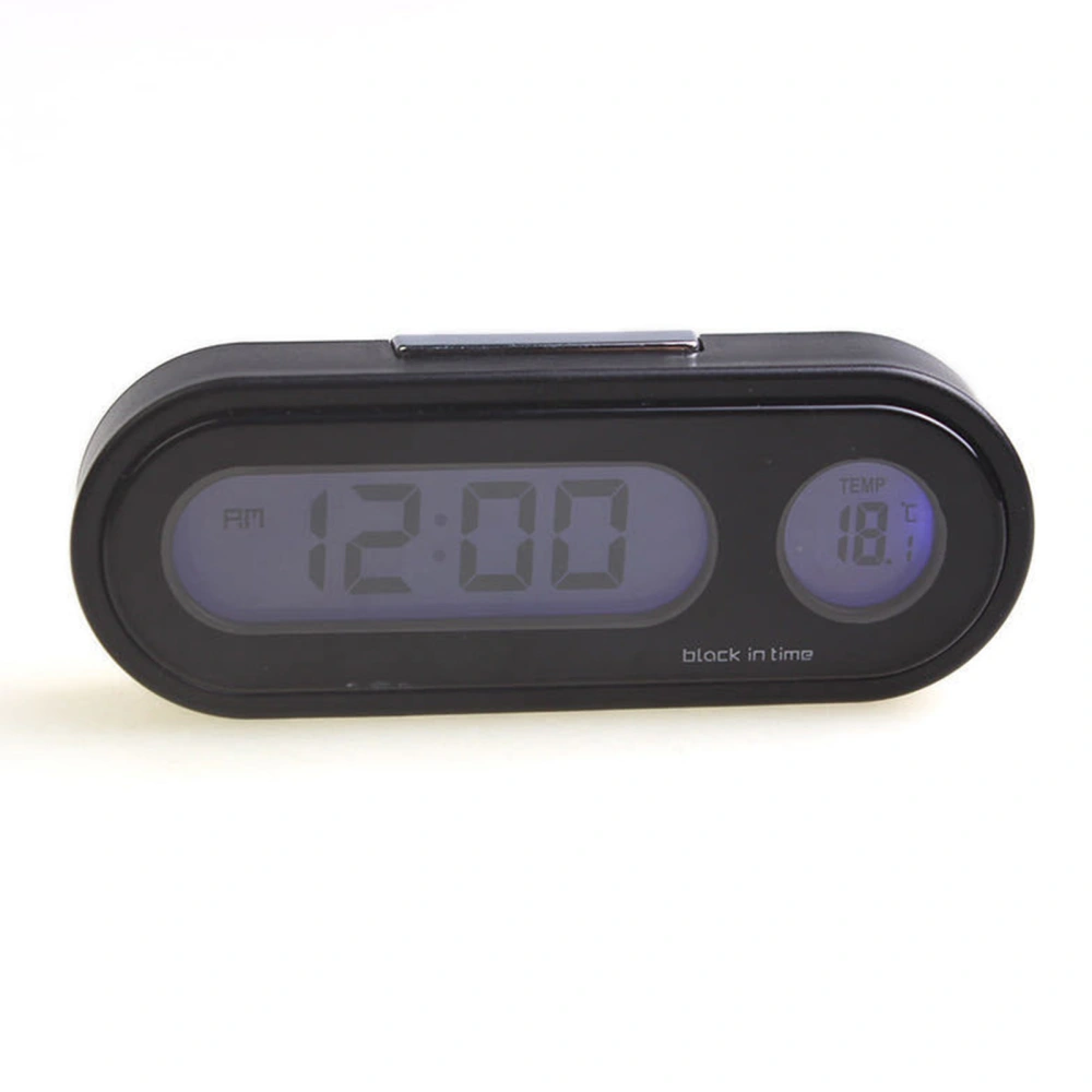 Car Dash Clocks Luminous Electronic Clock with Temperature Display For Automobile Dashboard