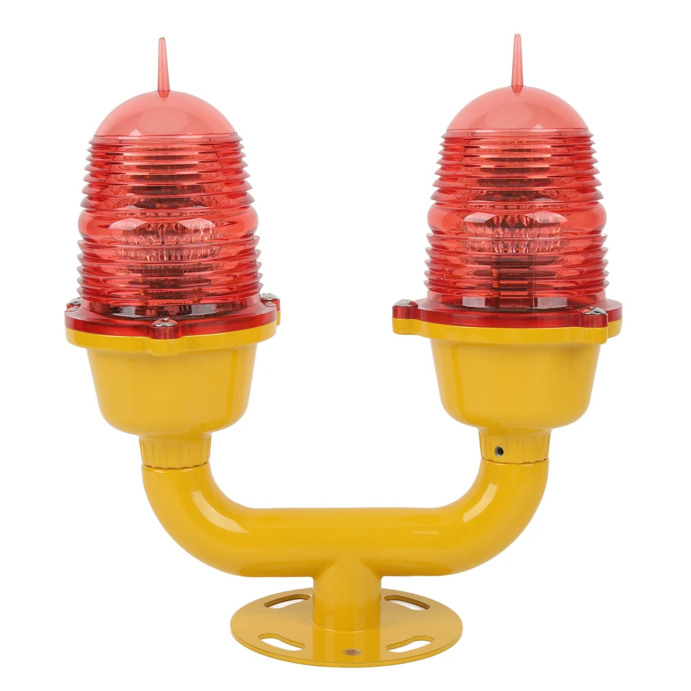 Marine Beacon Light Marine LED Strobe Light Double Head Emergency Warning Beacon Lights Red AC110V Two Lights Blinking Alternately