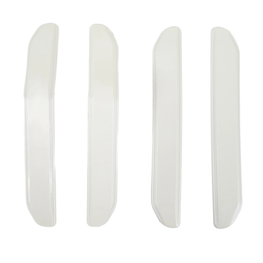 4PCS Door Edge Guards Protector Crash Proof Car Door Corner Trim Strip Replacement For Tesla Model 3 2018 to 2023 White