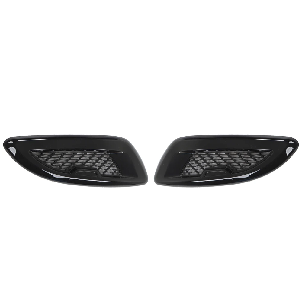 Dynamic Style Gloss Black Bonnet Grille Air Vent Trims Add On Replacement For Land Rover Range Rover Evoque L538 12 to 18