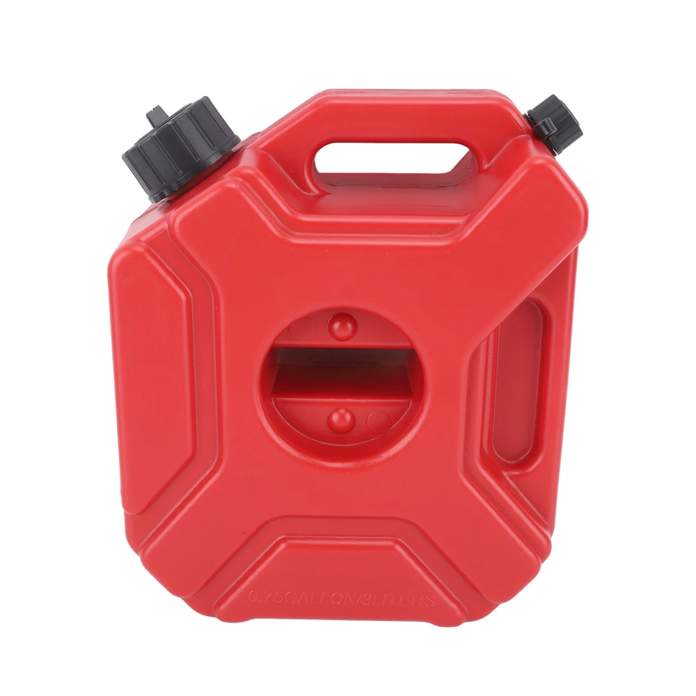 3L 0.75 Gallon Fuel Tank Shockproof Easy Carry Universal for Motorcycle Off Road Vehicles SUV ATV Without Bracket