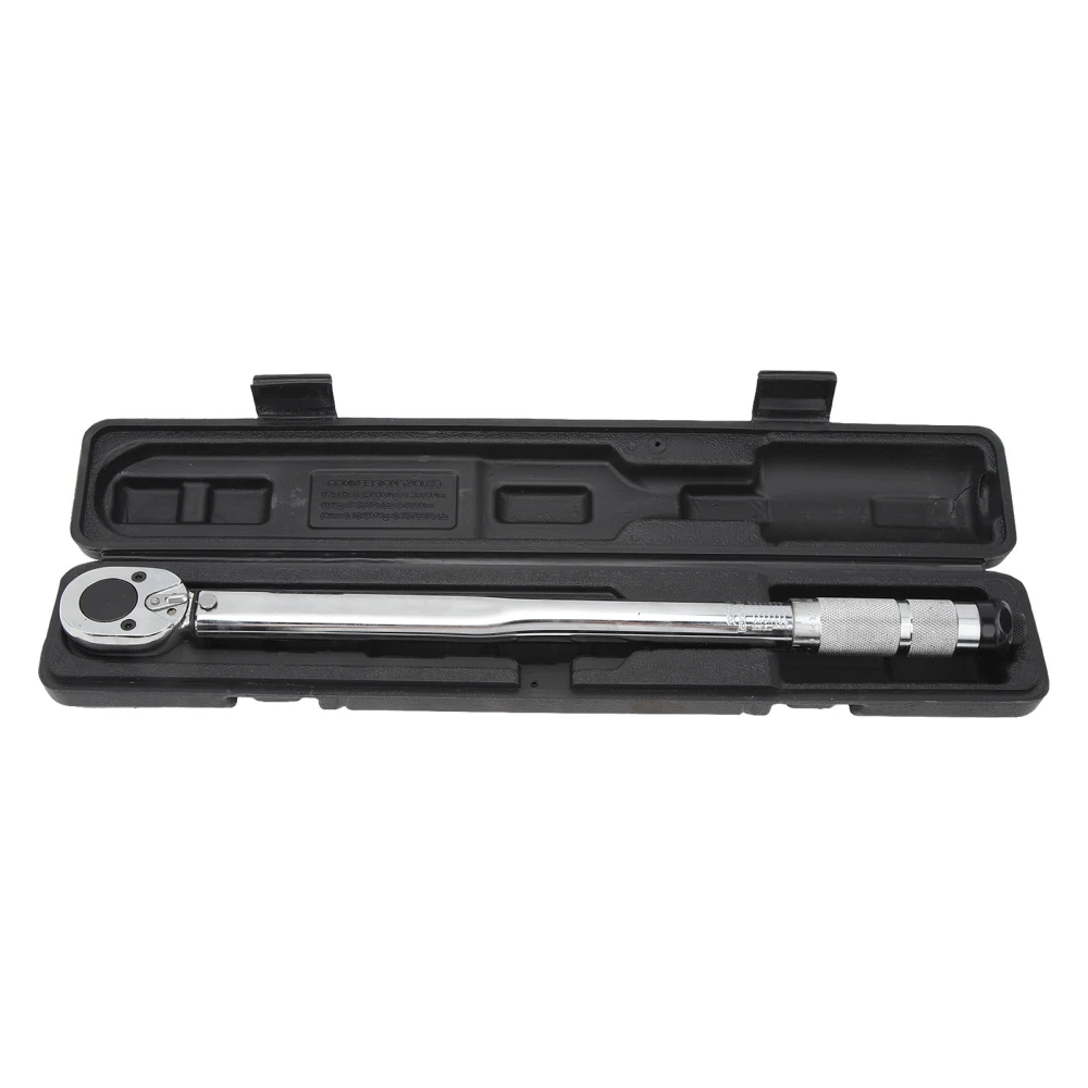 1/2in Drive Click Torque Wrench Accurate To 4% 28 to 210Nm for Car Tires Engine Chassis Repair Fixation