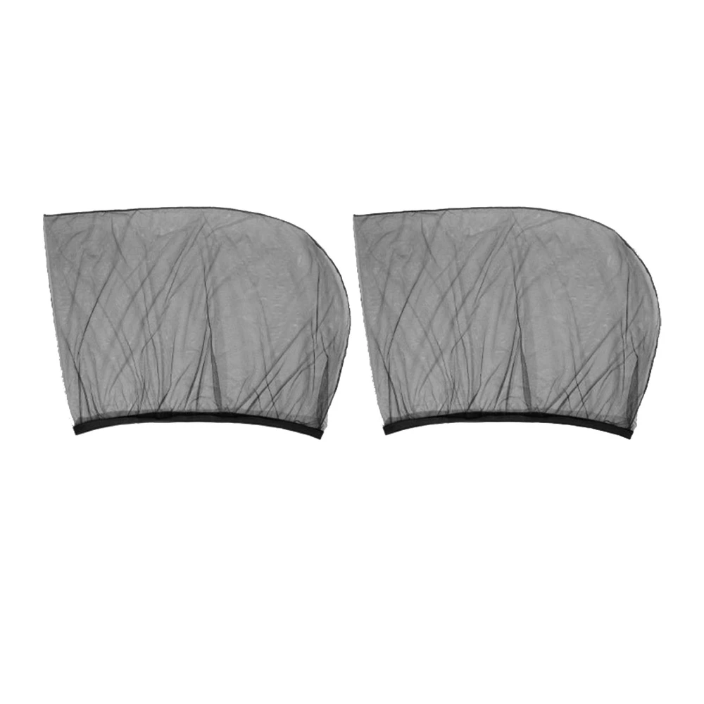 2pcs Car Window Sun Shade UV Protection Breathable Mesh Car Curtains for Car Camping Privacy Shade Rear Window