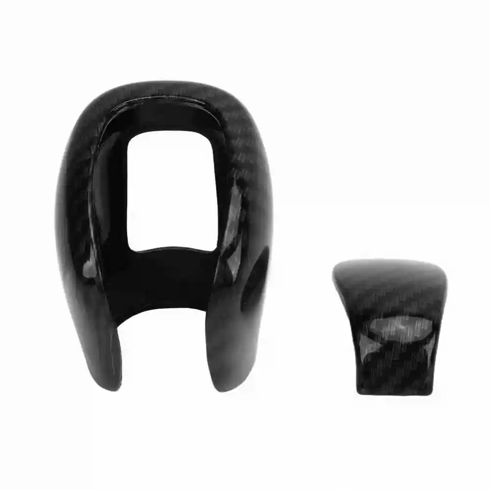 Gear Shift Knob Cover Carbon Fiber Style Glossy Surface Gear Shift Head Trim Replacememt For Accord 2018 to 2022
