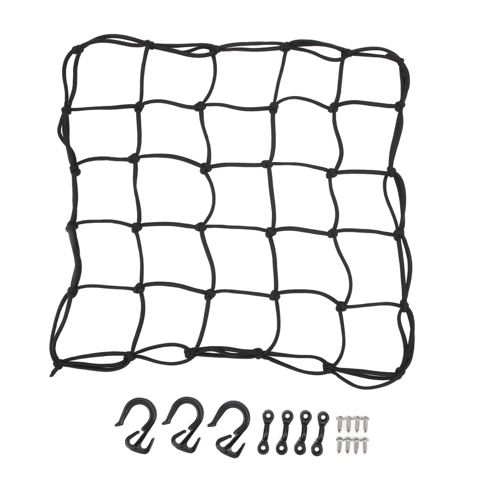 15 Inch Cargo Net Elastic Powerful Protection Versatile High Strength Motorbike Storage Organizer Net For Motorcycle ATVs Boats