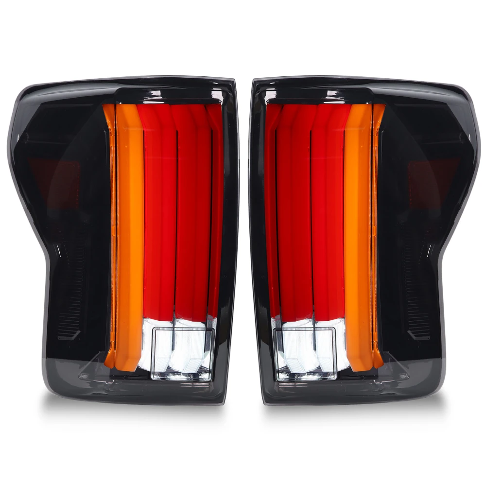 Full LED Tail Lights Smoked Lens With Dynamic Turn Signal Lights for Tundra XK50 2007 to 2013