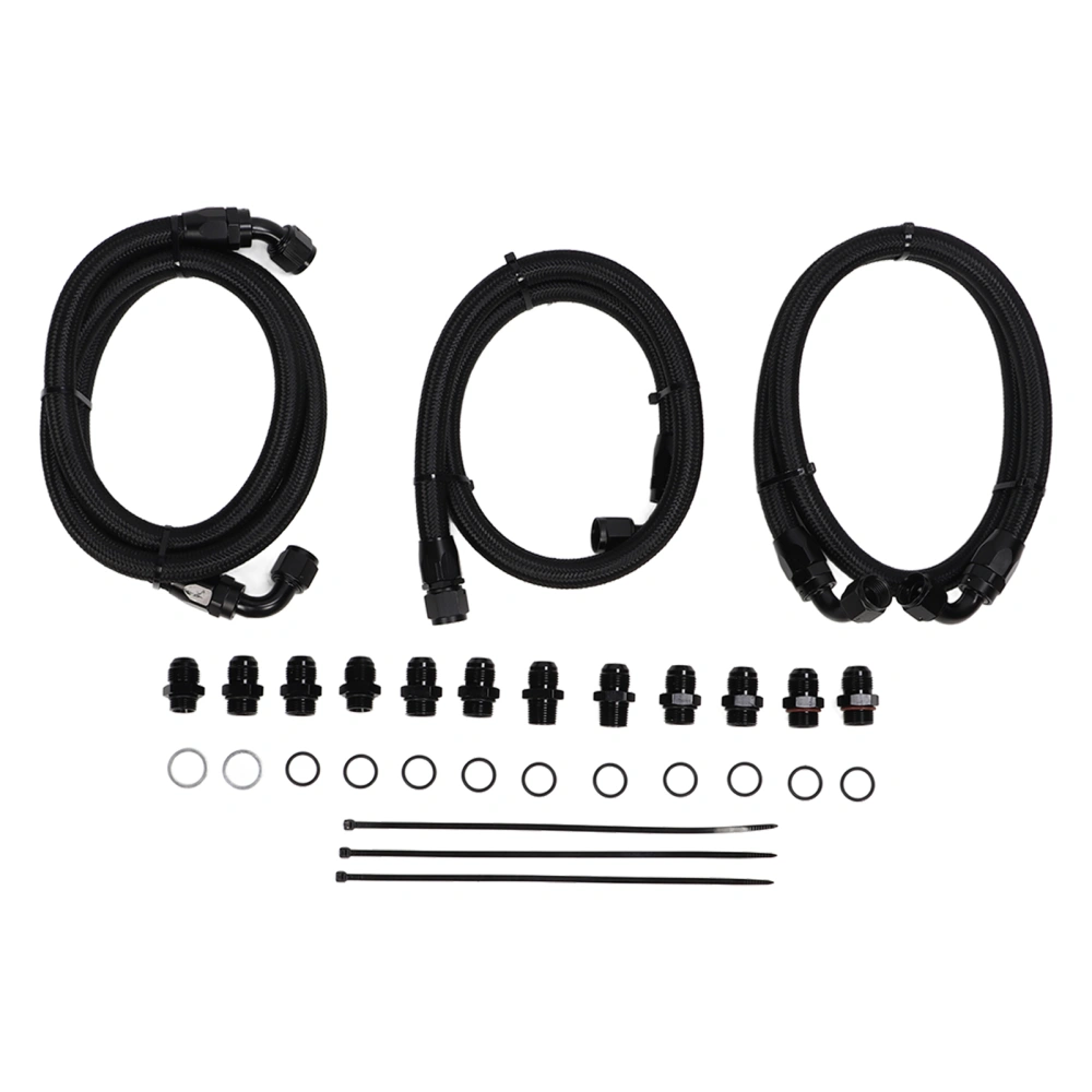 Transmission Cooler Lines Heavy Duty Metal Transmission Cooler Hose Kit for Duramax Diesel LB7 LLY 6.6L