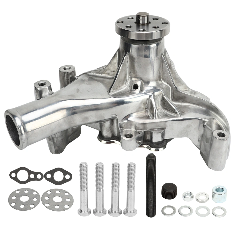 Long Water Pump High Volume Engine Water Pump Replacement for Chevy SB 283 327 350 383 400 V8 Engines Polishing